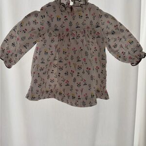 Petit Bateau Cream Floral Blouse
